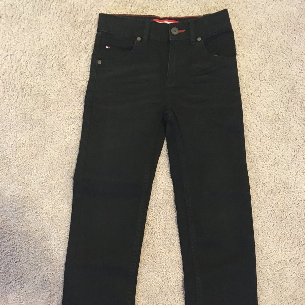 Boys Tommy Hilfiger Straight Black Jeans
